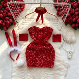 Women's Sexy Mini Dress Lingerie Cosplay Maid Cute Bowknot Lace Hotsweet Casual Dresses Party Club Costume Camisole Mini Dresses