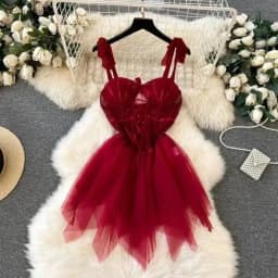 Women's Sexy Mini Dress Lingerie Cosplay Maid Cute Bowknot Lace Hotsweet Casual Dresses Party Club Costume Camisole Mini Dresses