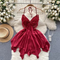 Women's Sexy Mini Dress Lingerie Cosplay Maid Cute Bowknot Lace Hotsweet Casual Dresses Party Club Costume Camisole Mini Dresses
