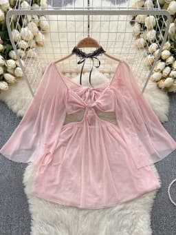 Women's Sexy Mini Dress Lingerie Cosplay Maid Cute Bowknot Lace Hotsweet Casual Dresses Party Club Costume Camisole Mini Dresses