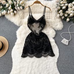 Women's Sexy Mini Dress Lingerie Cosplay Maid Cute Bowknot Lace Hotsweet Casual Dresses Party Club Costume Camisole Mini Dresses