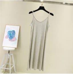 Spring Summer 2026 Woman Tank Dress Casual Modal Sexy Camisole Elastic Female Home Beach Dresses O-Neck Camis Sexy Dress