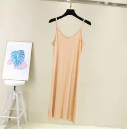 Spring Summer 2026 Woman Tank Dress Casual Modal Sexy Camisole Elastic Female Home Beach Dresses O-Neck Camis Sexy Dress