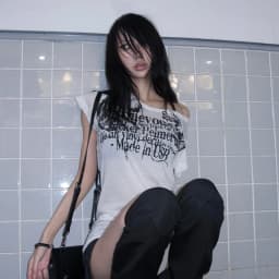Karrram Japanese Y2k Letter Print T-shirt Trashy 2000s Style Tattoo T Shirt Vintage Harajuku Short Sleeve Sheer Tops Grunge Goth