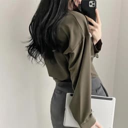 Simple Single Breasted Loose Casual Solid Long Sleeved Shirt And Blouse Office Lady Trend Short Top Simple Elegant White Clothes