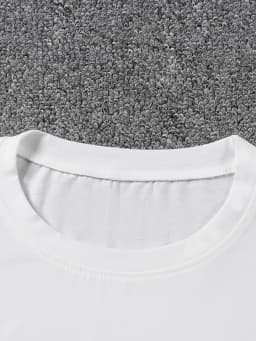 Golden Cherry Print T-Shirt with Diamond Embellishments Spring Summer Essential Lightweight Casual Suitable for Parties Clothing