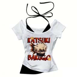 Bakugo tshirt teen Pop Culture Classic Psychedelic hip hop kawaii anime tshirt Y2k women Classic Trendy Graphic