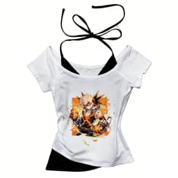 Bakugo tshirt teen Pop Culture Classic Psychedelic hip hop kawaii anime tshirt Y2k women Classic Trendy Graphic