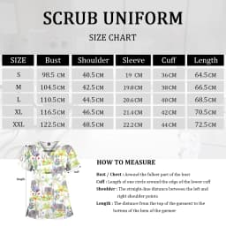 Wholesale Polyester Spandex Uniforms Beautiful Hospital Scrubs Tops Women Nurse Printed Scrub Top Healthcare Nursing Scrub Shirt