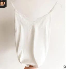 Sexy Lace Camisole Women Silk Spaghetti Strap Top Tank Ladies Summer Tops White Lace Camisole Basic Tank Tops Women Shirt 2021