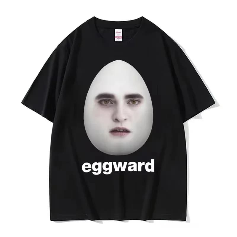 Hot Twilight Eggward Funny Meme T Shirt Edward Cullen Parody Humor Tshirt Men Women Casual Cotton Short Sleeve T-shirt Tops