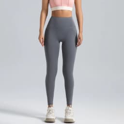 Black Leggings for Women with No T-line High-waisted Hip Lift Yoga Pants with Abdominal Compression and Nude Running Leggings