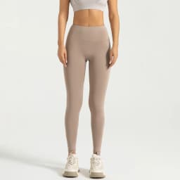 Black Leggings for Women with No T-line High-waisted Hip Lift Yoga Pants with Abdominal Compression and Nude Running Leggings
