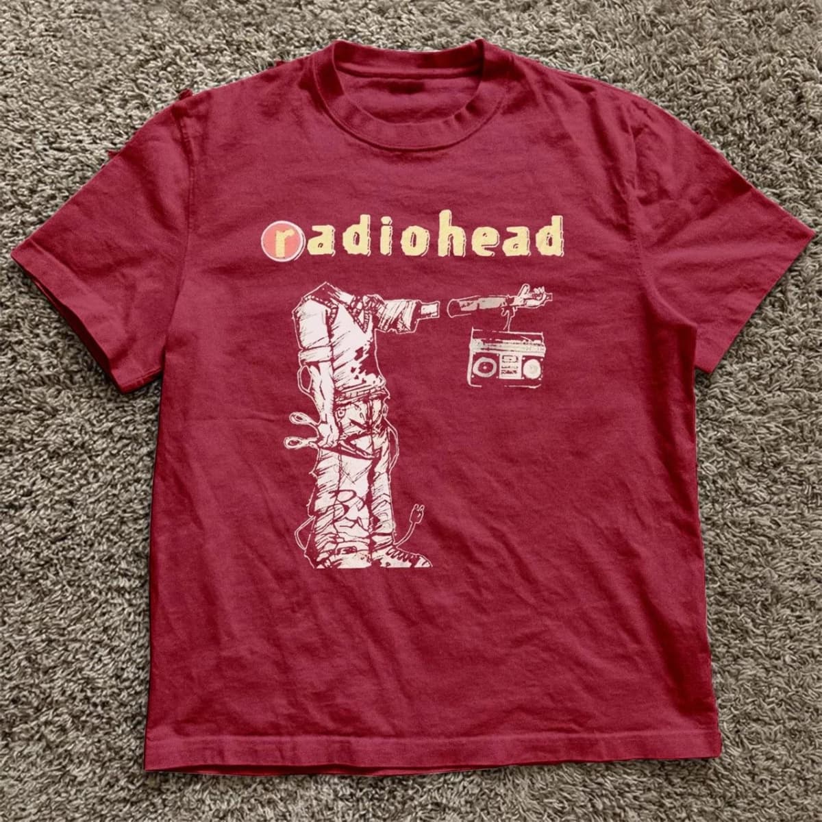 Summer Women's Vintage Radiohead T-shirt Cotton Streetwear Oversized Loose Casual Short Sleeve Suitable for All Seasons