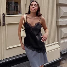 HXAO Lace Asymmetrical Top Women Tanks & Camis Summer 2025 Black Slip Sleeveless Top Ladies y2k Backless Off Shoulder Camisole