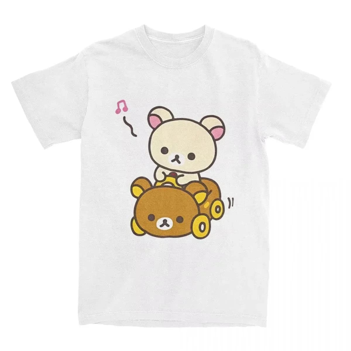 Round Neck Short Sleeve T-shirt for Men and Women with Car Hipster Style Summer Short Sleeve T Shirts Streetwear Women T Shirts