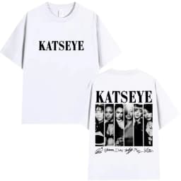 Vintage Korean Style Katseye Graphic T Shirts Kpop Men Women Popular T-shirt Fashion Harajuku Kawaii T-shirt Y2K Clothing 