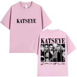 Vintage Korean Style Katseye Graphic T Shirts Kpop Men Women Popular T-shirt Fashion Harajuku Kawaii T-shirt Y2K Clothing 