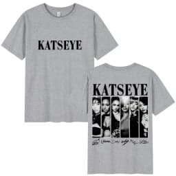 Vintage Korean Style Katseye Graphic T Shirts Kpop Men Women Popular T-shirt Fashion Harajuku Kawaii T-shirt Y2K Clothing 