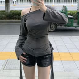 Sexy Thin See Through Long Sleeve Oversize T shirt Women Bandage Off Shoulder Top Female Basic Long Tee Shirt Korean Chic Lady