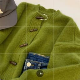 Green Knitted Cardigan Sweater Coat 2025 Women's Autumn Winter Thickened Soft Outerwear Fashion Horn Buckle Knitwears Sweater