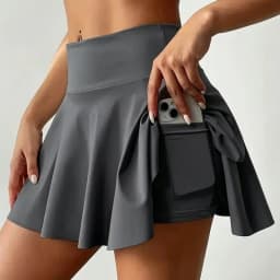 Women's Solid Color High Waist Loungewear Skirt Summer Breathable Sexual Interest Mini Skirt Ladies Quick Dry Comfortable Skirts