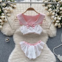 Women Sets Ruffled Apron Shorts Headband Maid Cosplay Costume Rabbit Officer Party Park Performance Sexy Suits Hotsweet Clothes