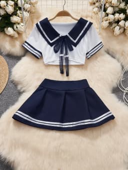 Women Sets Ruffled Apron Shorts Headband Maid Cosplay Costume Rabbit Officer Party Park Performance Sexy Suits Hotsweet Clothes