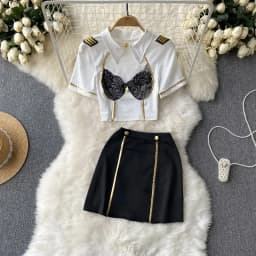 Women Sets Ruffled Apron Shorts Headband Maid Cosplay Costume Rabbit Officer Party Park Performance Sexy Suits Hotsweet Clothes