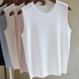 2026 Summer New Fashion Knitted Vests O-neck Sleeveless Casual Thin Tops Sleeveless Blouse Women Shirt