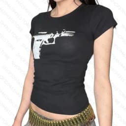 2000s Clothes Vintage Two Fake Tops Streetwear Long Sleeved Cross T-shirt For Women Y2k Slim Spring And Autumn Casual Female