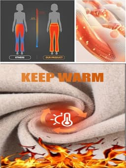Fleece Lined Warm Straight Leg Pants Winter Women's Thickened Loose Wide Leg Pants French Terry Lined Warm Casual Long Trousers
