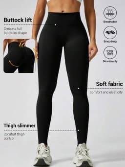 Womens Daily Athletic High Waist Skinny Leggings Tummy Control Hip Lifting Stretch Pants For Yoga Fitness Running Cycling