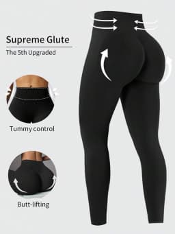 Womens Daily Athletic High Waist Skinny Leggings Tummy Control Hip Lifting Stretch Pants For Yoga Fitness Running Cycling