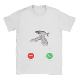 Fih Meme Fish Calling Shirt Misspelled Fih Is Calling Crew Neck Woman Tee Breathable Harajuku Short Sleeve Casual Aesthetic Tee