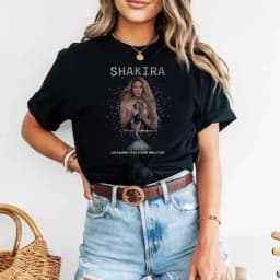 2026 Shakira World Tour Popular T-Shirt Men Women Unisex Oversized O-Neck Cotton Streetwear Y2k Short Sleeve Fashion Tee Fans