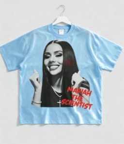 2026 Spring Summer Unisex Hip Hop Graphic Tee, Fashion New Arrival Clothing, Soft Cotton Crewneck Short Sleeve, Mariah Scientist Rapper Free Thugs Letter Print, Retro Rap Aesthetic Daily Casual Loungewear, Novelty Fan Gift Tops, S‑7XL, Fast Shipping