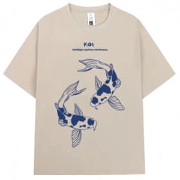 Japanese Style Hokkaido Wave Vintage T-shirt Men Women Harajuku Fashion High Quality T Shirts Summer Tee Shirt
