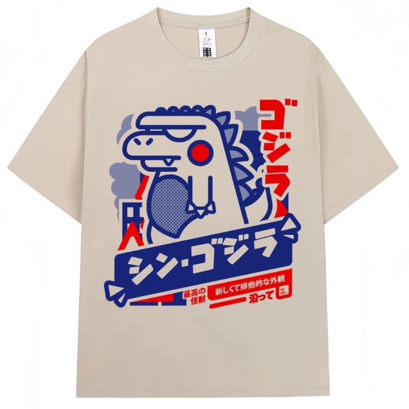 Japanese Style Hokkaido Wave Vintage T-shirt Men Women Harajuku Fashion High Quality T Shirts Summer Tee Shirt