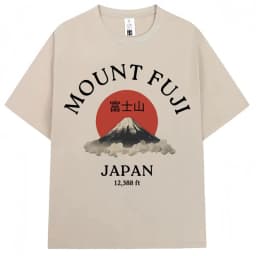 Japanese Style Hokkaido Wave Vintage T-shirt Men Women Harajuku Fashion High Quality T Shirts Summer Tee Shirt