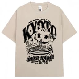 Japanese Style Hokkaido Wave Vintage T-shirt Men Women Harajuku Fashion High Quality T Shirts Summer Tee Shirt