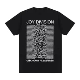 Joy Division Creative Line Print Summer High Quality 100% Cotton Casual Comfortable Men's T-Shirt Trendy Street Women Clothing