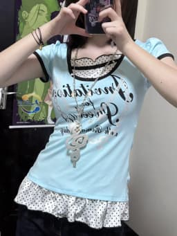 2026 Ropa Mujer T-Shirts Women Clothes Short Sleeve Lace O-neck Sweet Tees Fashion Casual Summer Tshirt Korean Camisetas Kawaii