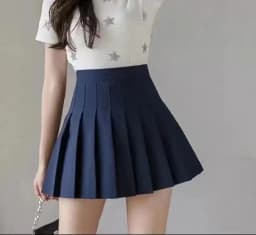 2025 New Vintage Gray Pleated Skirt Women Kawaii High Waist Mini Skirts Korean Fashion School Uniform Harajuku Streetwear Spring
