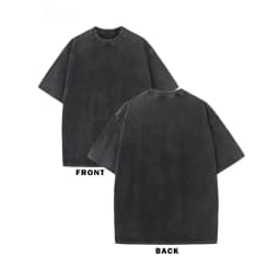 Dark Black Rose Graphic Print T Shirt Washed Vintage Casual Loose Streetwear Daily Wear Short Sleeve Goth Top for Women