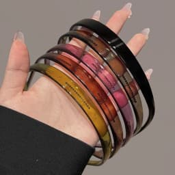 Trendy Sunglasses Frame Shape Acrylic Hairbands For Women Toothed Headband Anti-slip Hair Hoop Fashion Hairwear Accessories