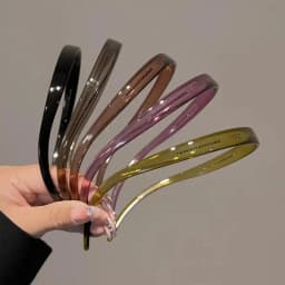 Trendy Sunglasses Frame Shape Acrylic Hairbands For Women Toothed Headband Anti-slip Hair Hoop Fashion Hairwear Accessories
