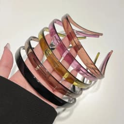 Trendy Sunglasses Frame Shape Acrylic Hairbands For Women Toothed Headband Anti-slip Hair Hoop Fashion Hairwear Accessories