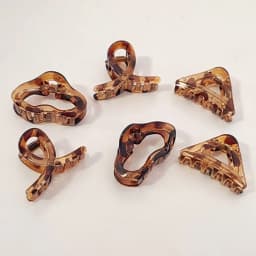 4PC Set European & American Style Leopard Print Small HairClaw Clips for Women Girls Retro Hair Accessories Headwear
