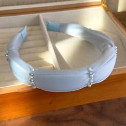 2025 Retro Rose Print Pearl Crystal Headband Women Elegant Hair Band Girl Sweet Beige Blue Hair Hoop Lady Party Hair Accessories
